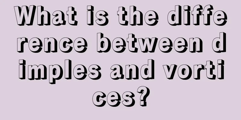 What is the difference between dimples and vortices?