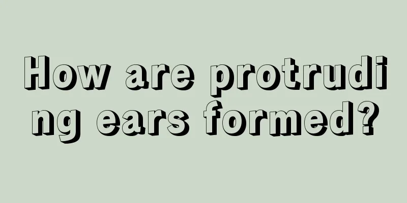 How are protruding ears formed?