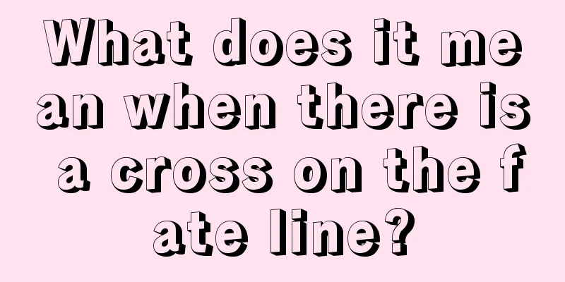 What does it mean when there is a cross on the fate line?