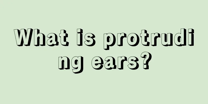 What is protruding ears?