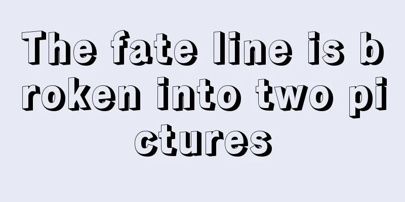 The fate line is broken into two pictures