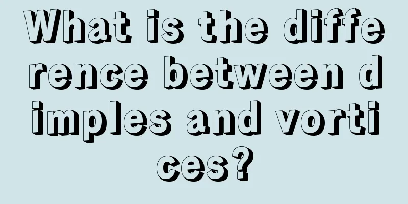 What is the difference between dimples and vortices?