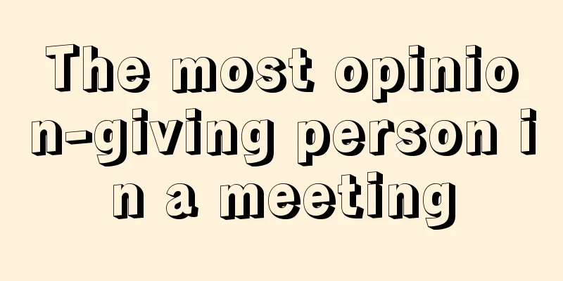 The most opinion-giving person in a meeting