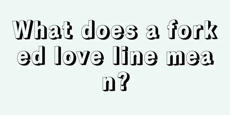 What does a forked love line mean?