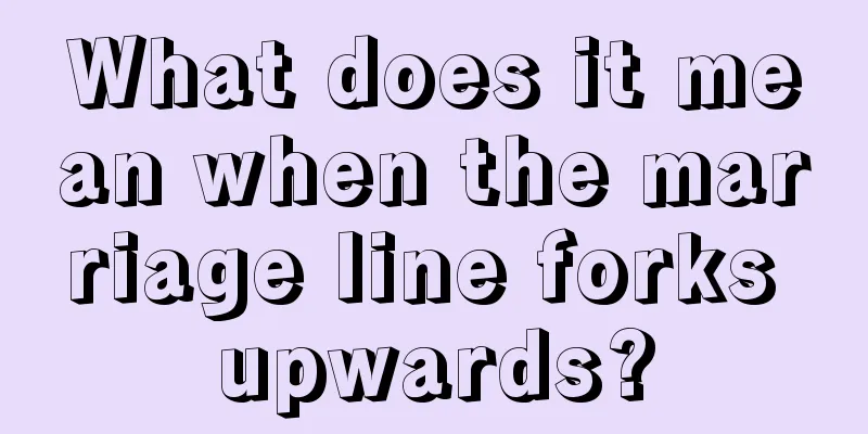 What does it mean when the marriage line forks upwards?