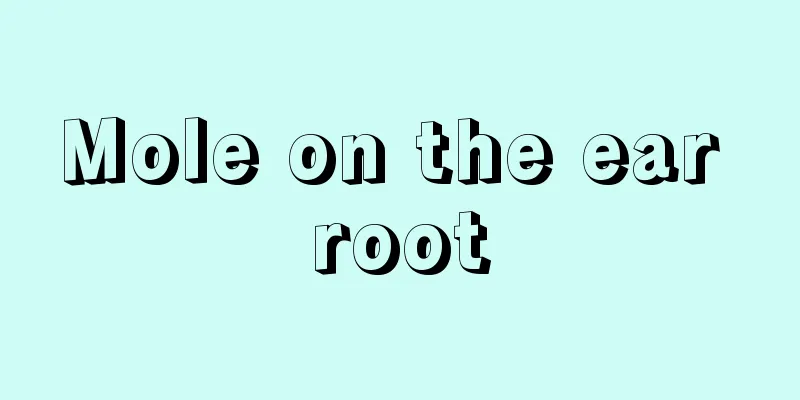 Mole on the ear root