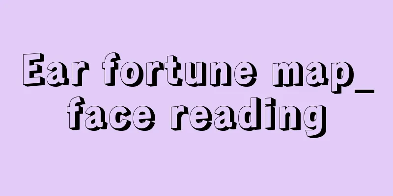 Ear fortune map_face reading