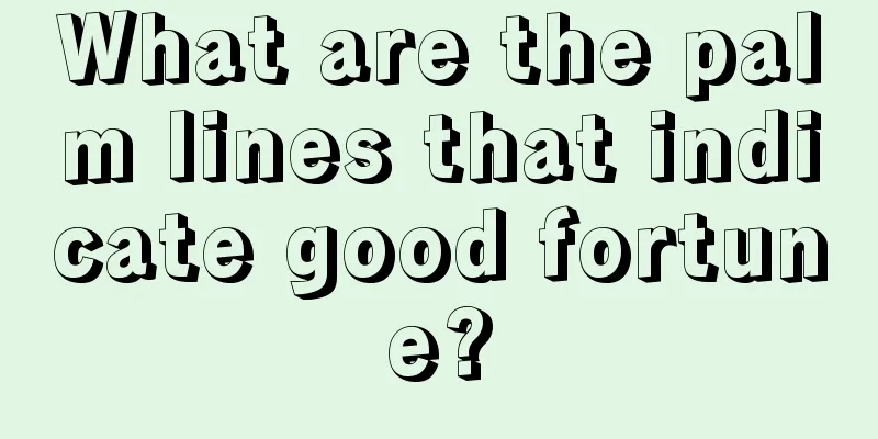 What are the palm lines that indicate good fortune?