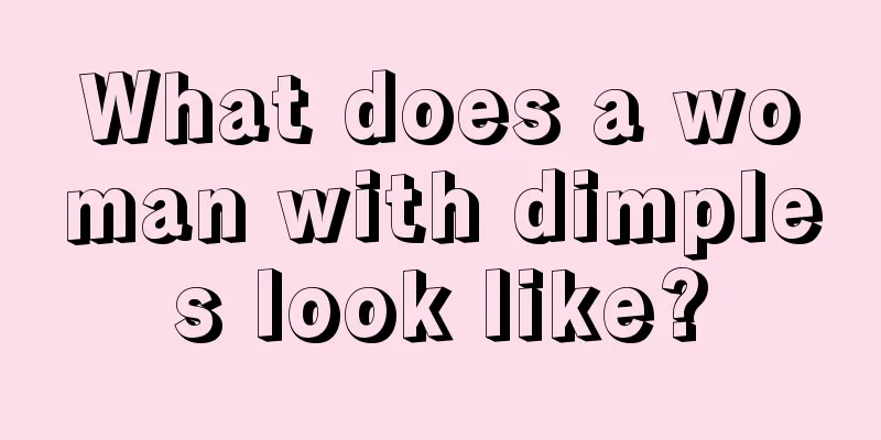 What does a woman with dimples look like?