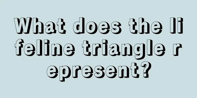 What does the lifeline triangle represent?