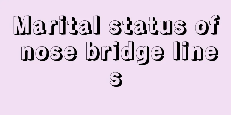 Marital status of nose bridge lines