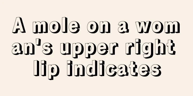 A mole on a woman's upper right lip indicates