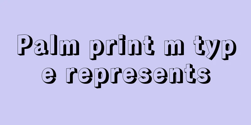 Palm print m type represents