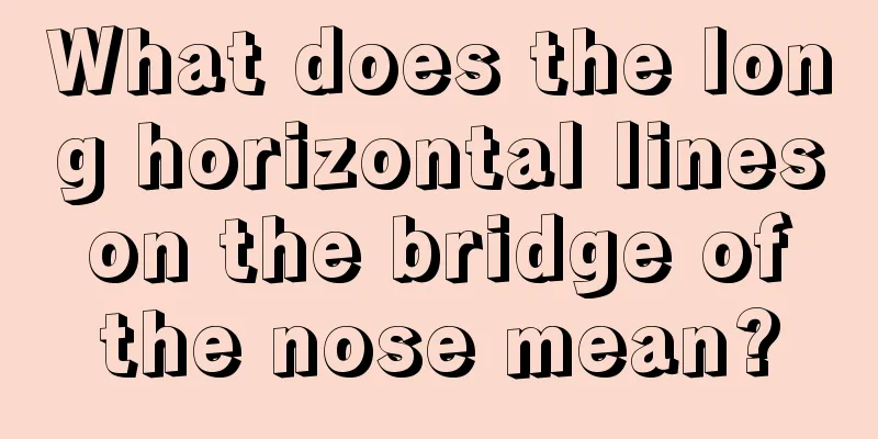 What does the long horizontal lines on the bridge of the nose mean?