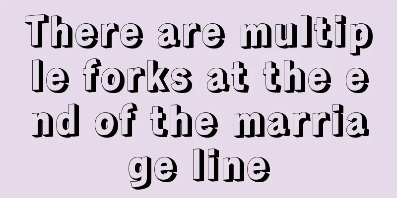 There are multiple forks at the end of the marriage line