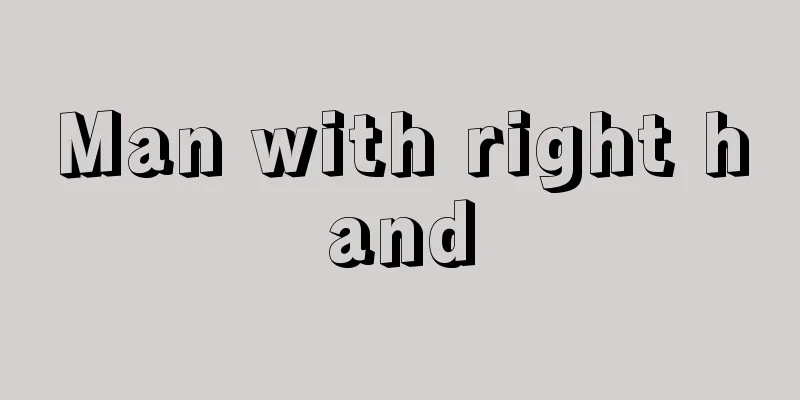 Man with right hand