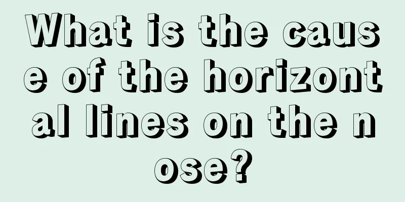 What is the cause of the horizontal lines on the nose?