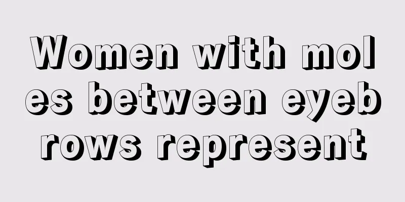 Women with moles between eyebrows represent