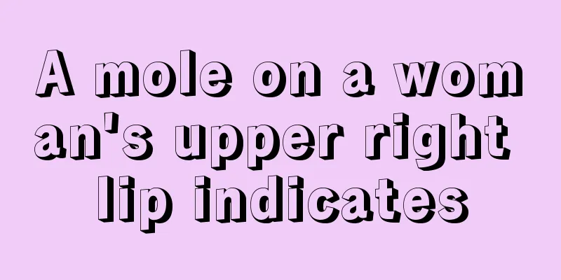 A mole on a woman's upper right lip indicates