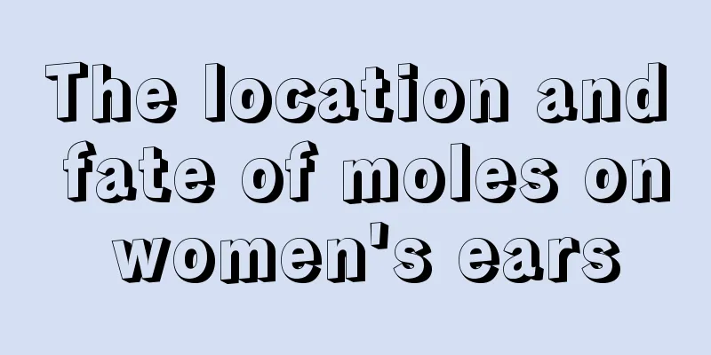 The location and fate of moles on women's ears