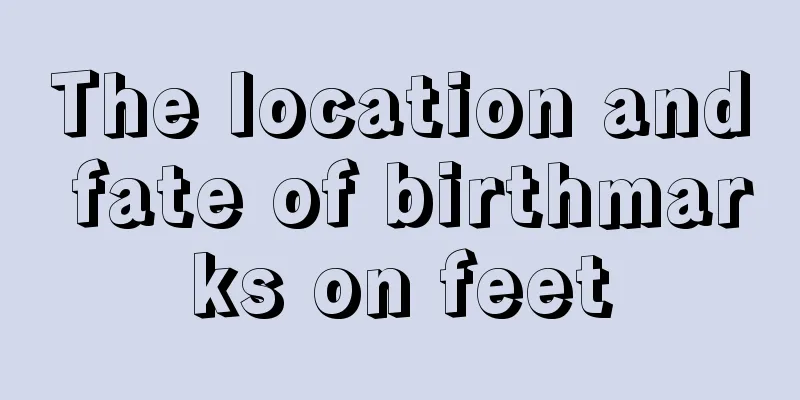 The location and fate of birthmarks on feet