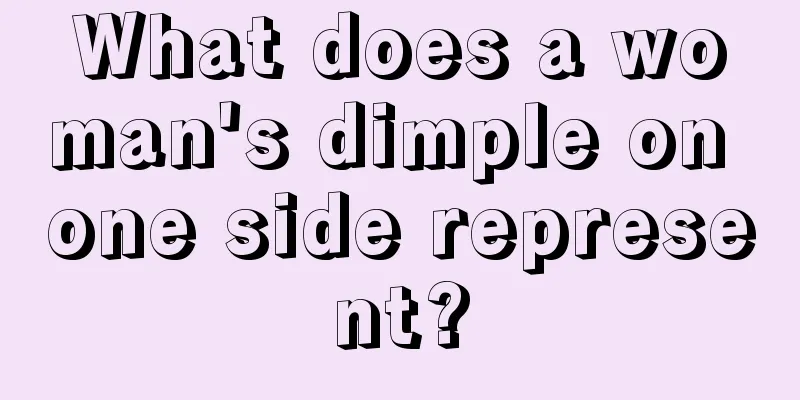 What does a woman's dimple on one side represent?