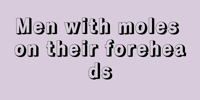 Men with moles on their foreheads