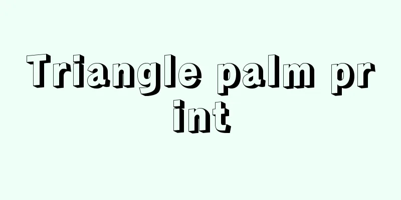 Triangle palm print
