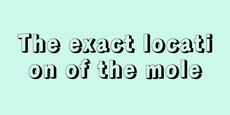The exact location of the mole