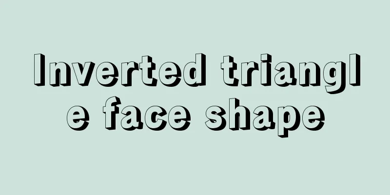Inverted triangle face shape