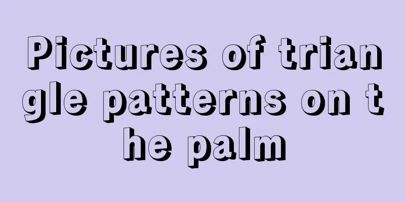 Pictures of triangle patterns on the palm