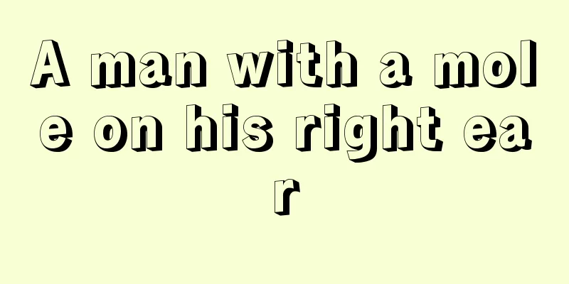 A man with a mole on his right ear