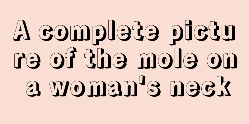 A complete picture of the mole on a woman's neck