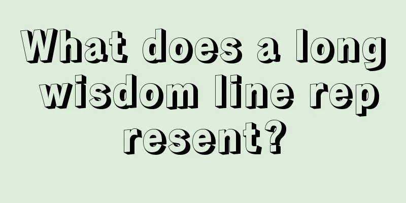 What does a long wisdom line represent?