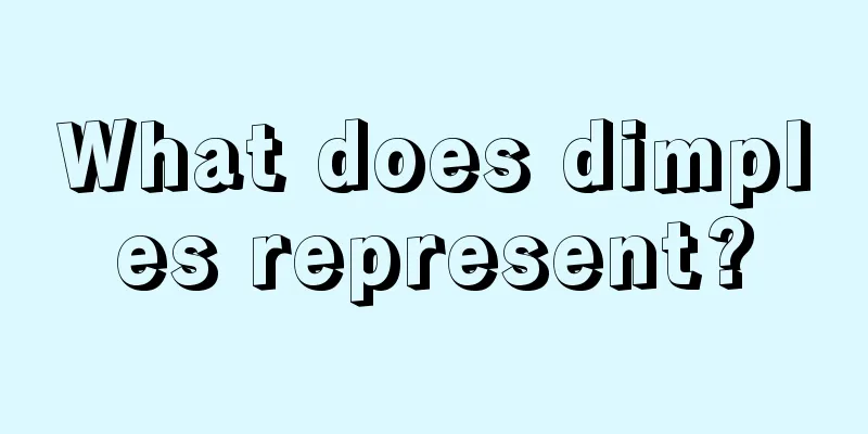 What does dimples represent?