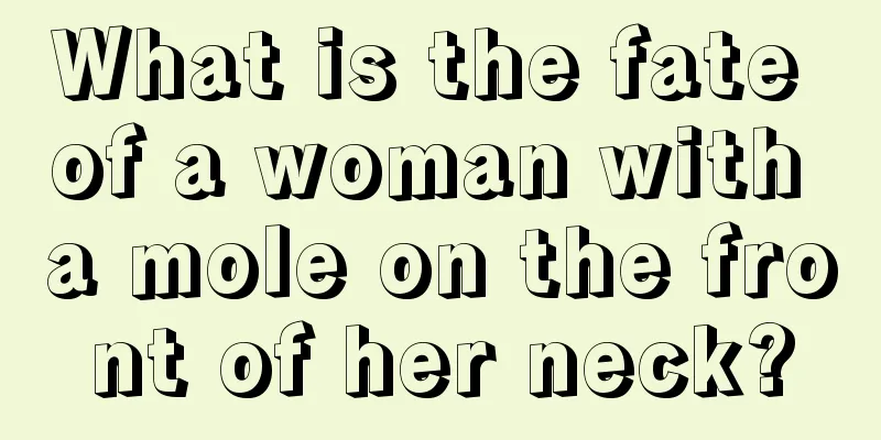 What is the fate of a woman with a mole on the front of her neck?
