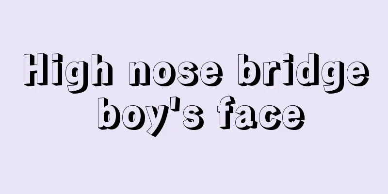 High nose bridge boy's face