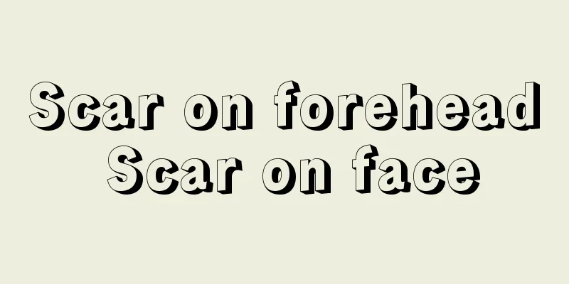 Scar on forehead Scar on face