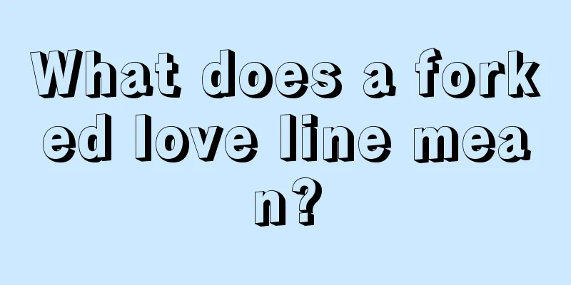 What does a forked love line mean?
