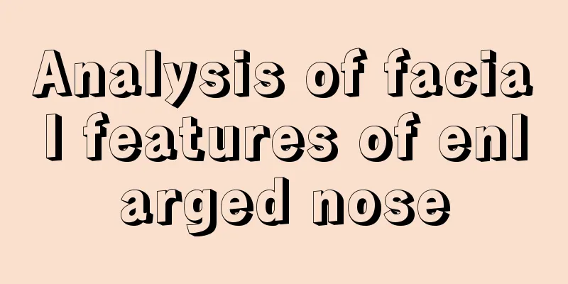 Analysis of facial features of enlarged nose