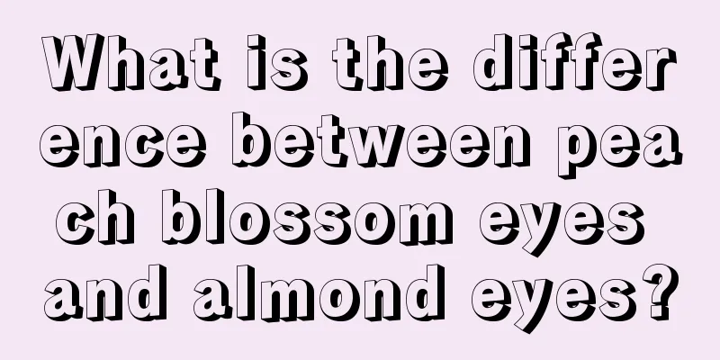 What is the difference between peach blossom eyes and almond eyes?