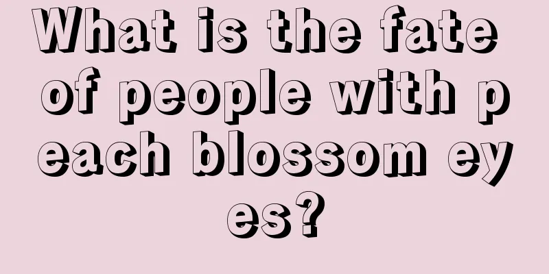 What is the fate of people with peach blossom eyes?