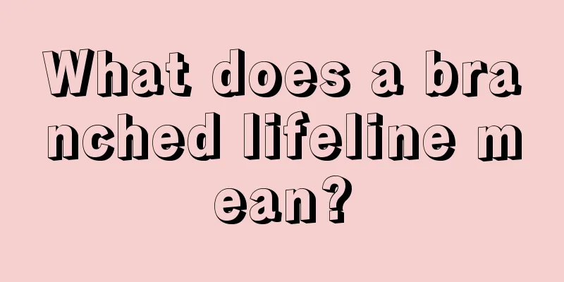What does a branched lifeline mean?