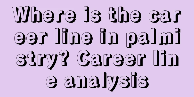 Where is the career line in palmistry? Career line analysis