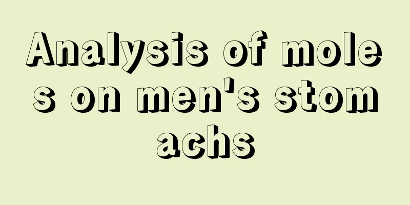 Analysis of moles on men's stomachs