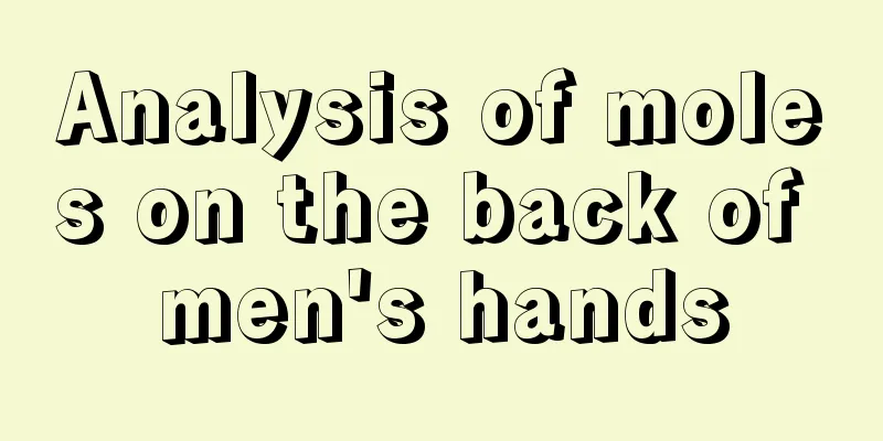 Analysis of moles on the back of men's hands