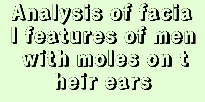 Analysis of facial features of men with moles on their ears