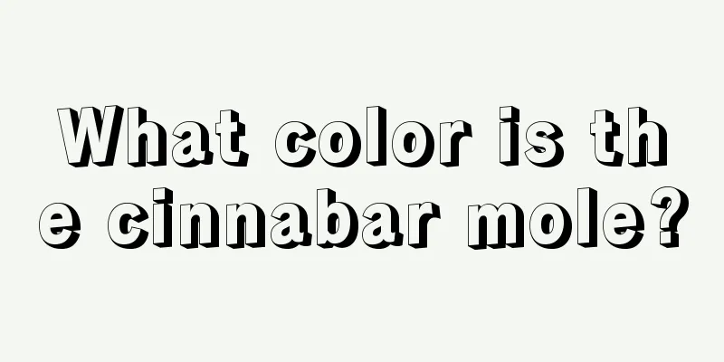 What color is the cinnabar mole?
