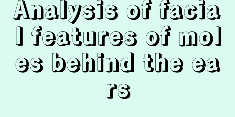 Analysis of facial features of moles behind the ears