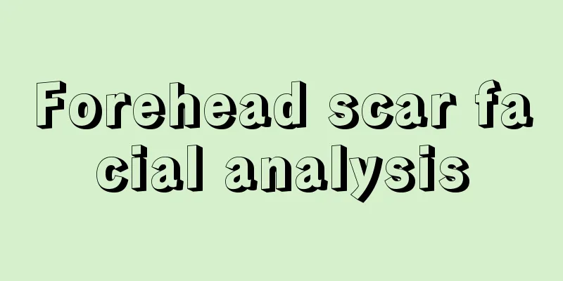 Forehead scar facial analysis